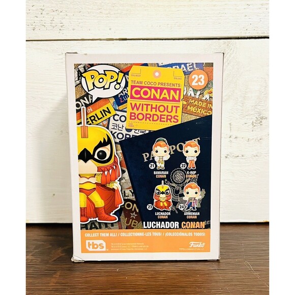 Funko Pop Conan O'Brien #23 Conan Without Borders Mexico Luchador Vinyl Figure - Picture 3 of 6